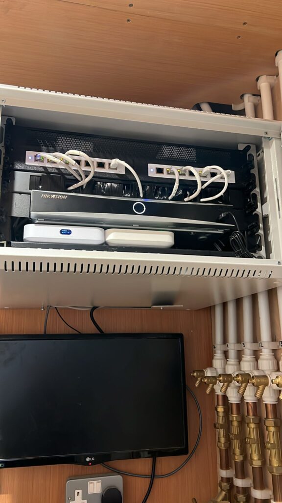 Distribution to Flats Including Intercom & Wifi to 20 Rooms